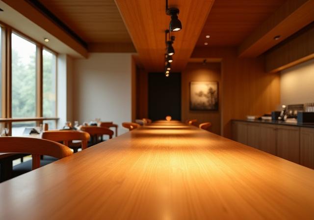 落ち着いた雰囲気のカウンター席