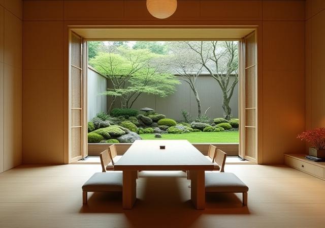 坪庭を望む個室 A